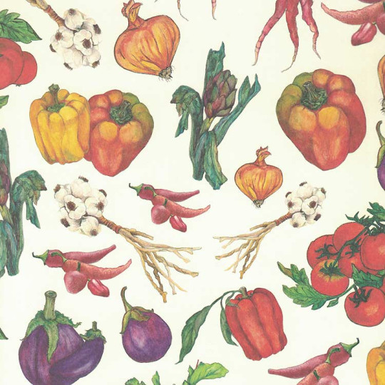 Mixed Vegetable Print Italian Paper ~ Leonardo Communication